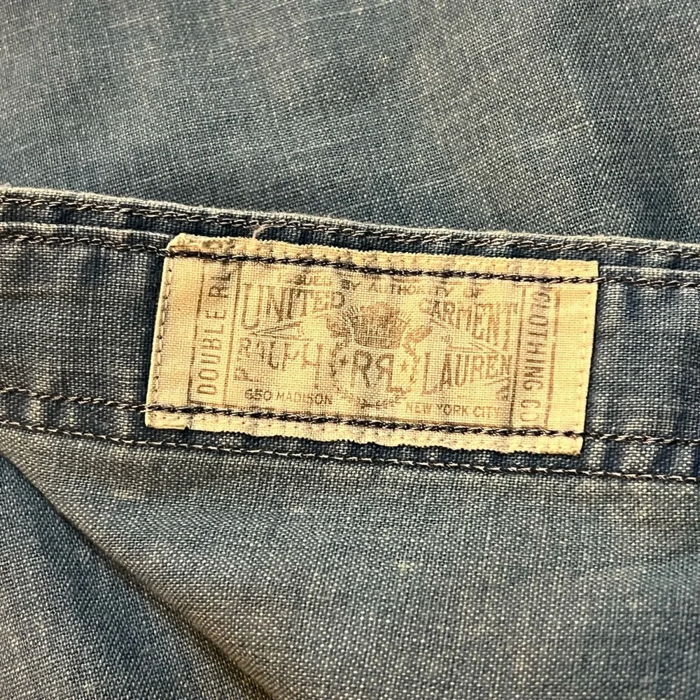 Ralph Lauren RRL Double RL L/S Work Shirt (Blue) - Picture 4 of 5